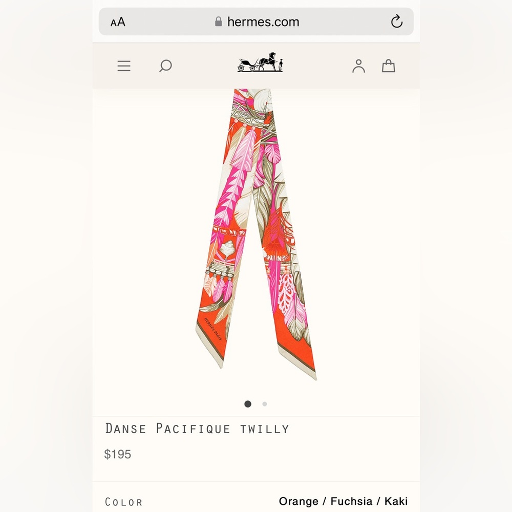 Hermes Danse Pacifique twilly